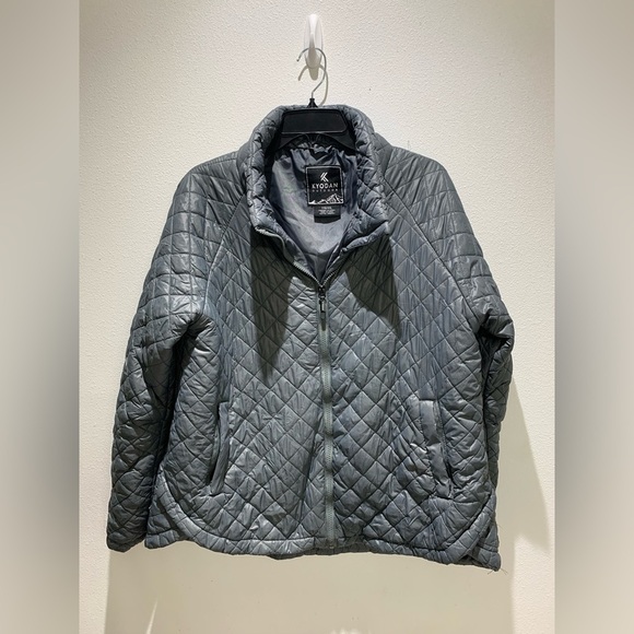 Kyodan Outdoor Men's Active Quilted Jacket Gray Pockets Size XXL - Picture 2 of 10